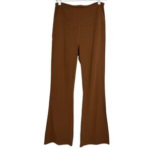 Lululemon Groove Super High Rise Flared Pant Nulu Roasted Brown Size 10